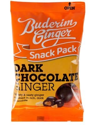 Buderim Ginger Dark Chocolate Snack Packs Web