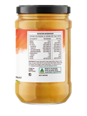 Ginger Lemon & Lime Marmalade Lhs (sans Shadow) Final R2 Nutrition Info