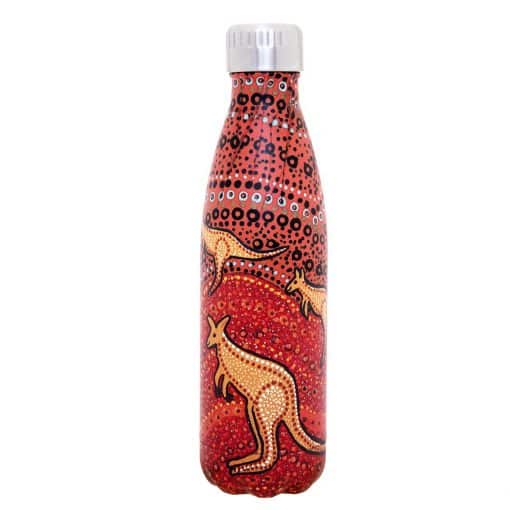 Product 500ml Stainless Steel Bottle Kangaroo Sunset01