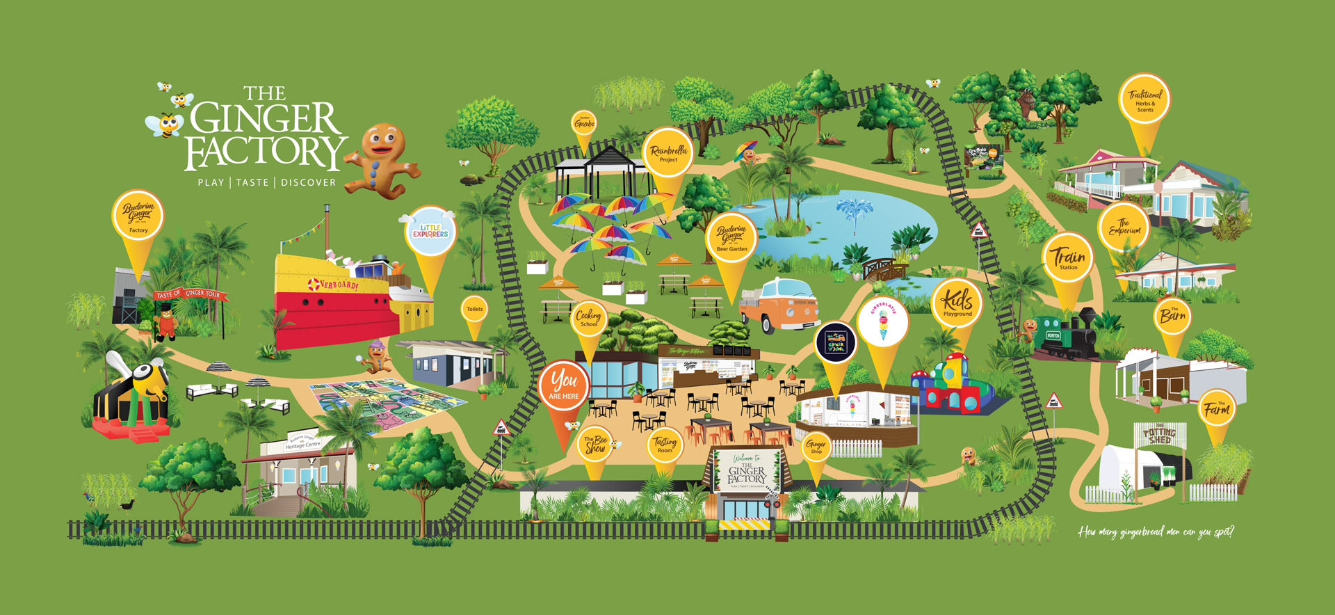 Ginger Factory Map Of Park 2